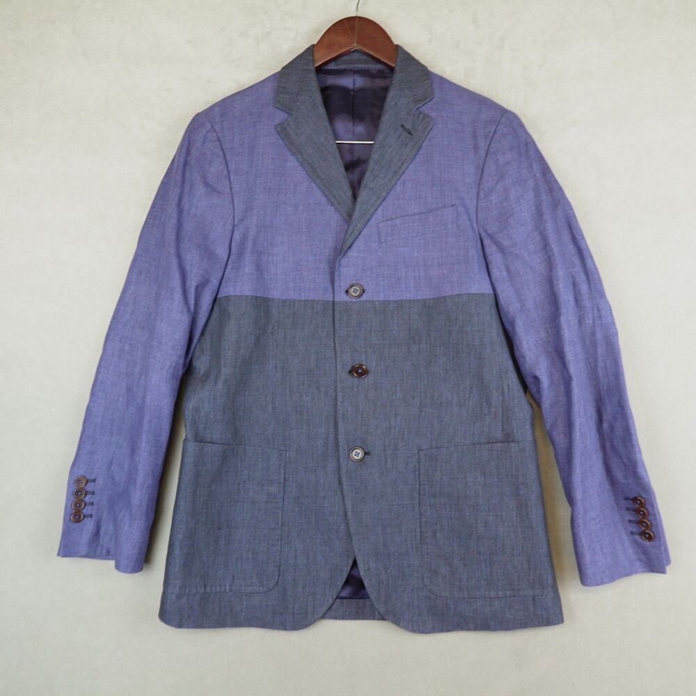 Purificacion Garcia Blazer Jacket Two Tone 48 Sport Jacket Linen City Designer